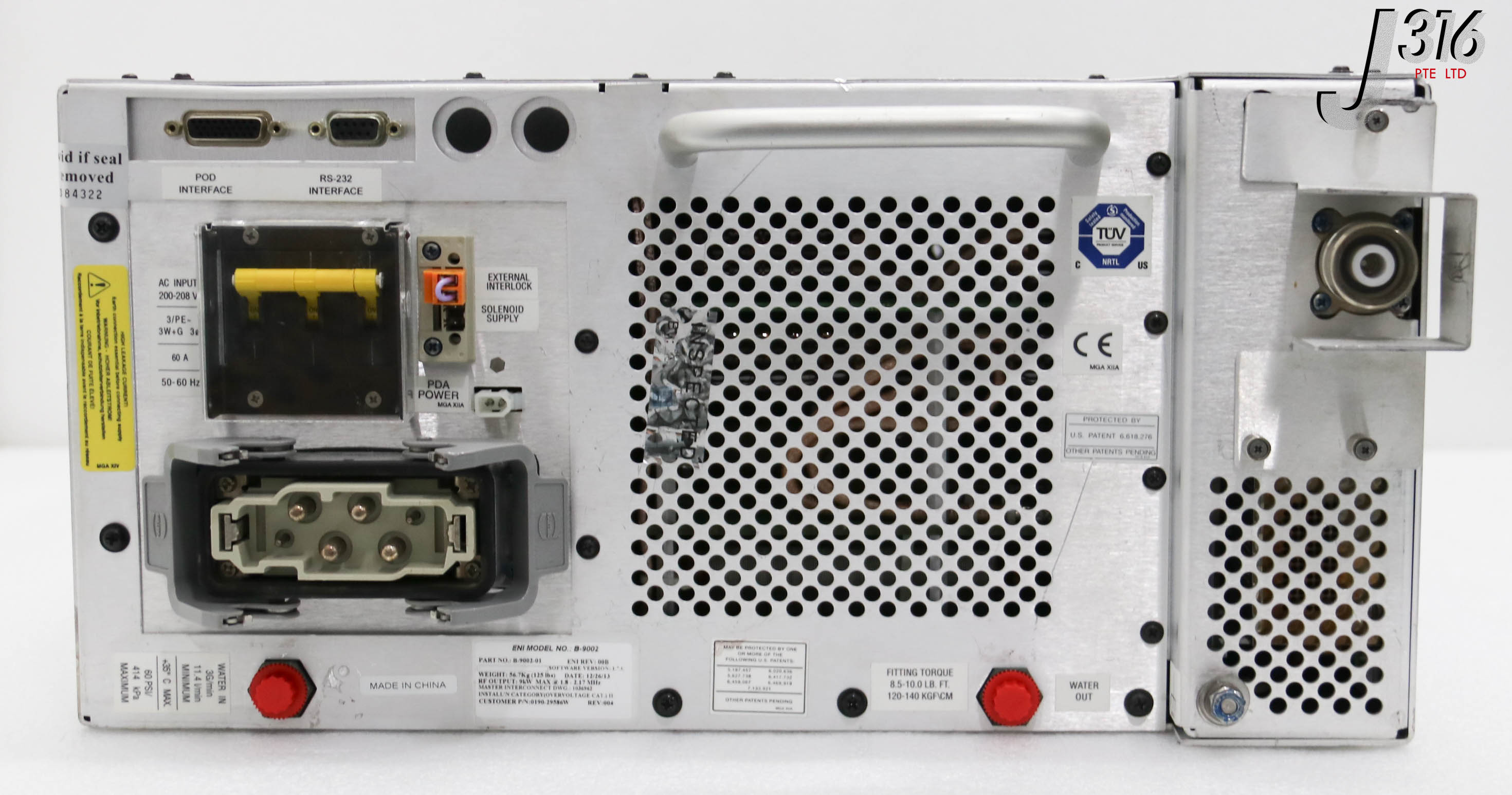 34466 MKS / ENI RF GENERATOR, SPECTRUM, 9KW 1.8-2.17MHZ, P/N: B